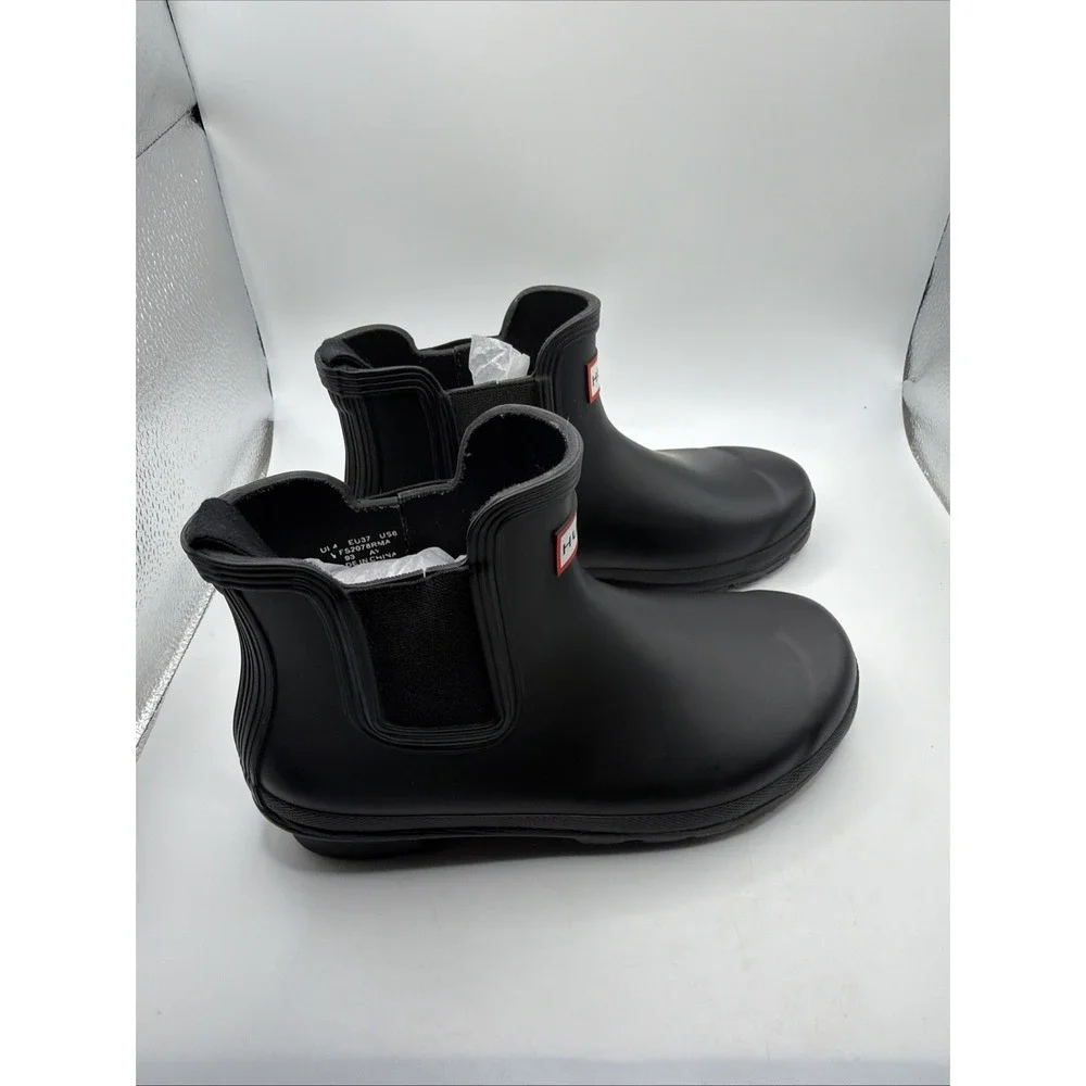 NEW! Women's Hunter Original Chelsea Rain‎ Boots WFS2078RMA BLACK Size 6. New